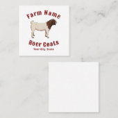 ザファームボーヤギ スクエア名刺 (正面/裏面)