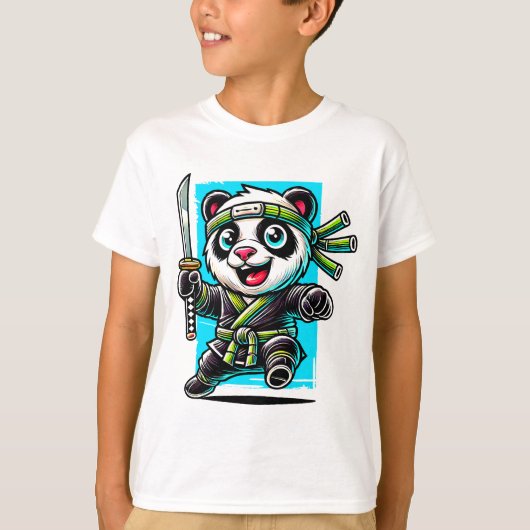 ザフィアレスパンダ忍者 Tシャツ (正面)