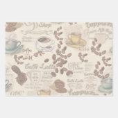 ザフィカスウェーデンコーヒーショップラッピング紙シート ラッピングペーパーシート (正面3)