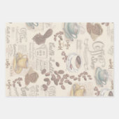 ザフィカスウェーデンコーヒーショップラッピング紙シート ラッピングペーパーシート (正面2)