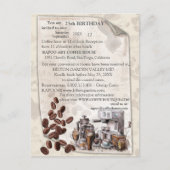 ザフィカスウェーデンコーヒーモーニングトラディション 案内ポストカード (正面)