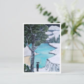 ザフィッシャーマンズバイ絵を描アルフレッドキツネ収集可能 ポストカード (スタンド正面)