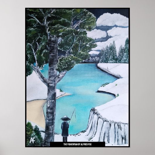 ザフィッシャーマンズバイ絵を描アルフレッドキツネ ポスター (正面)
