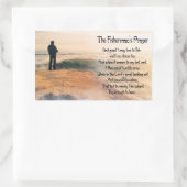 ザフィッシャーマンズ祈りの言葉 長方形シール (バッグ)