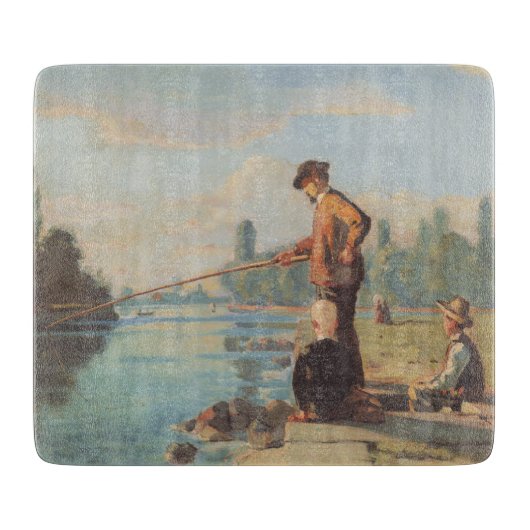 ザフィッシャーマン(魚釣りアウトドア) （釣り） （川） カッティングボード (正面)