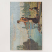 ザフィッシャーマン(魚釣りアウトドア) （釣り） （川） ジグソーパズル (縦)