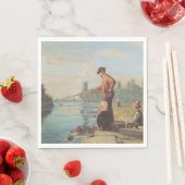 ザフィッシャーマン(魚釣りアウトドア) （釣り） （川） スタンダードランチョンナプキン (インサイチュ)