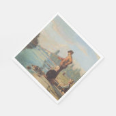 ザフィッシャーマン(魚釣りアウトドア) （釣り） （川） スタンダードランチョンナプキン (角)