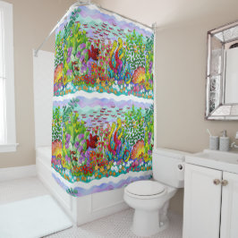 ザフィッシュガーデン シャワーカーテン