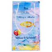 ザフィッシュ – 魚座ベビー(2月19日 – 3月20日) スモールペーパーバッグ (正面)