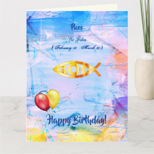 ザフィッシュ – 魚座誕生日(2月19日 – 3月20日) カード
