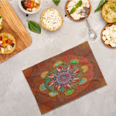 ザフィルタフローラレッドの大地主マニプル曼荼羅 キッチンタオル