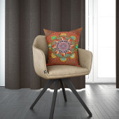 ザフィルタフローラレッドの大地主マニプル曼荼羅 クッション