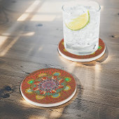 ザフィルタフローラレッドの大地主マニプル曼荼羅 コースター