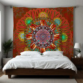 ザフィルタフローラレッドの大地主マニプル曼荼羅 タペストリー