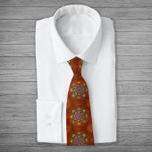 ザフィルタフローラレッドの大地主マニプル曼荼羅 ネクタイ