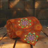 ザフィルタフローラレッドの大地主マニプル曼荼羅 ネクタイ