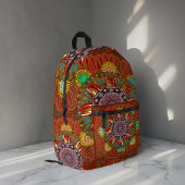 ザフィルタフローラレッドの大地主マニプル曼荼羅 プリントバックパック