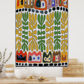 ザフェアグラウンズ抽象芸術、ニューオーリンズ ポスター (キッチン)