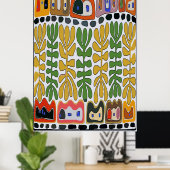 ザフェアグラウンズ抽象芸術、ニューオーリンズ ポスター (ホームオフィス)