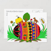 ザフェイトオブザワールドウクライナフォークアート ポストカード (正面/裏面)