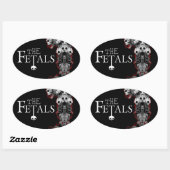 ザフェッタルオーバルトーテムステッカー 楕円形シール (シート)