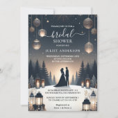 ザフォレストスターズスノーブライトウィンターブライダルシャワー 招待状 (正面)