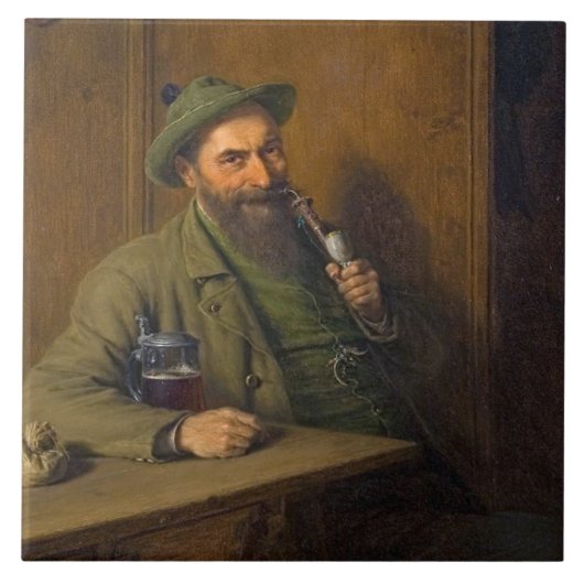 ザフォレストレンジャー（Eduard von Grutzner著） タイル (正面)