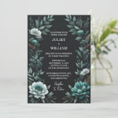 ザフォレスト自然ガーデンプラントダークグリーン結婚ズ 招待状 (スタンド正面)