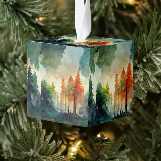 ザフォレスト(自然) キューブオーナメント (ツリー)