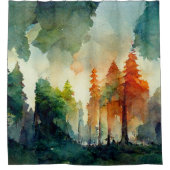 ザフォレスト(自然) シャワーカーテン (正面)