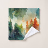 ザフォレスト(自然) バスタオルセット (ウォッシュタオル)