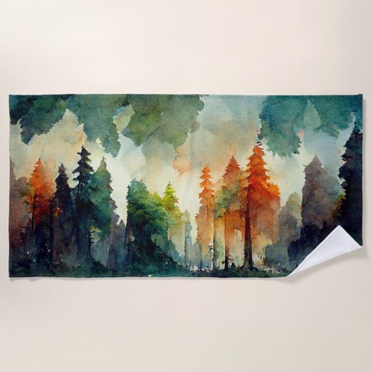 ザフォレスト(自然) ビーチタオル (正面)