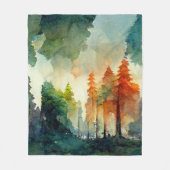 ザフォレスト(自然) フリースブランケット (正面)
