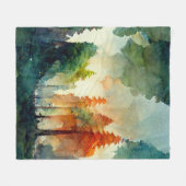 ザフォレスト(自然) フリースブランケット (正面(横))