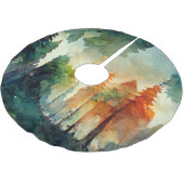 ザフォレスト(自然) ブラッシュドポリエステルツリースカート (アングル)