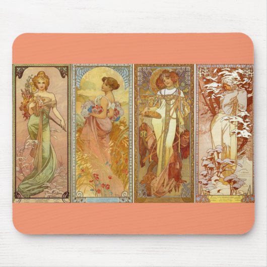 ザフォーシーズンズアートヌーボー マウスパッド (正面)