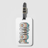 ザフォーミズパ実在ステルムードモダンタイポグラフィ ラゲッジタグ (正面縦)