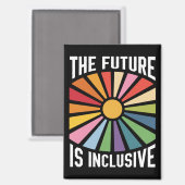 ザフューチャーズインクルーシブレインボープライドトランス権 マグネット (正面/裏面)