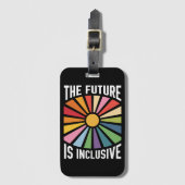 ザフューチャーズインクルーシブレインボープライドトランス権 ラゲッジタグ (正面縦)