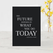 ザフューチャー感動的やる気を起こさせる引用文 カード (黄色い花)