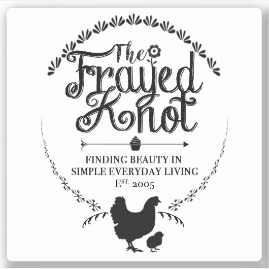 ザフライドノット – ロゴクレストビニールシール シール (正面)