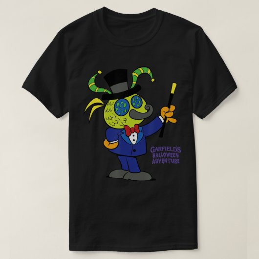 ザフライハロウィーンをガーフィールド Tシャツ (デザイン正面)