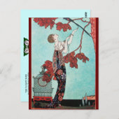 ザフラウィティバード、美しいファッション設計者 ポストカード (正面/裏面)