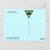 ザフラウィティバード、美しいファッション設計者 ポストカード (裏面)