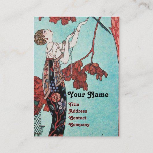 ザフラウィティバード、美しいファッション設計者 名刺 (正面)