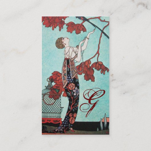 ザフラウィティバード、美しいファッション設計者 名刺 (裏面)