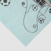 ザフラウィティーな鳥，美しいファッションデザイナーモノグラム 薄葉紙 (詳細)