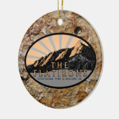 ザフラチパーソナライズされたロン、大きい石コロラド セラミックオーナメント (左)