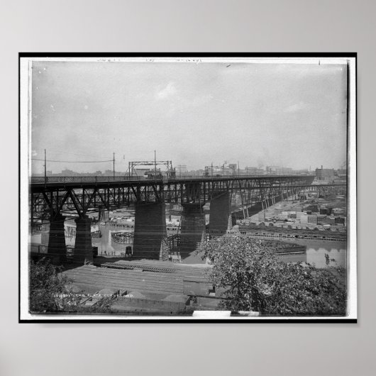 ザフラッツ、クリーブランドc1900 ポスター (正面)